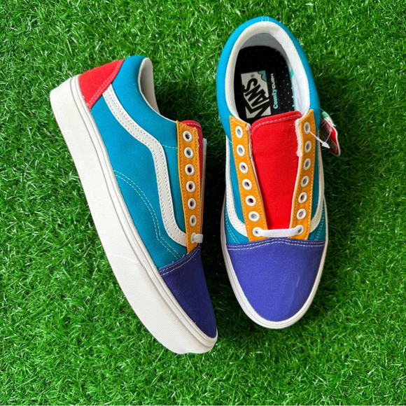 🍀New Vans Comfycush Old Skool Multi Block - Picture 6 of 8